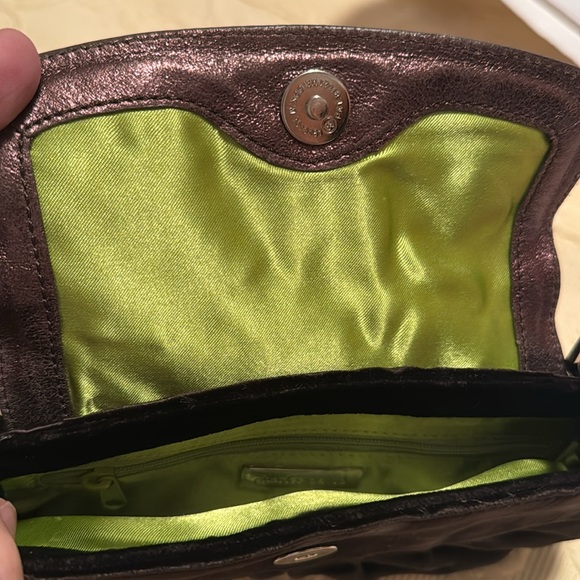 Charles David Brown Velvet Evening Bag with Sparkly Tassle - Picture 7 of 10